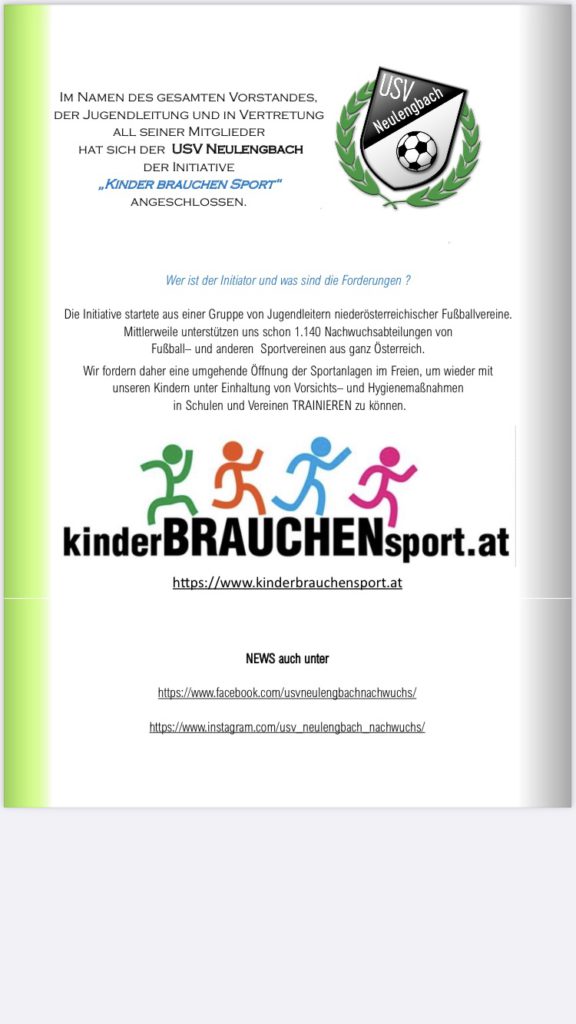 „Kinder brauchen Sport“