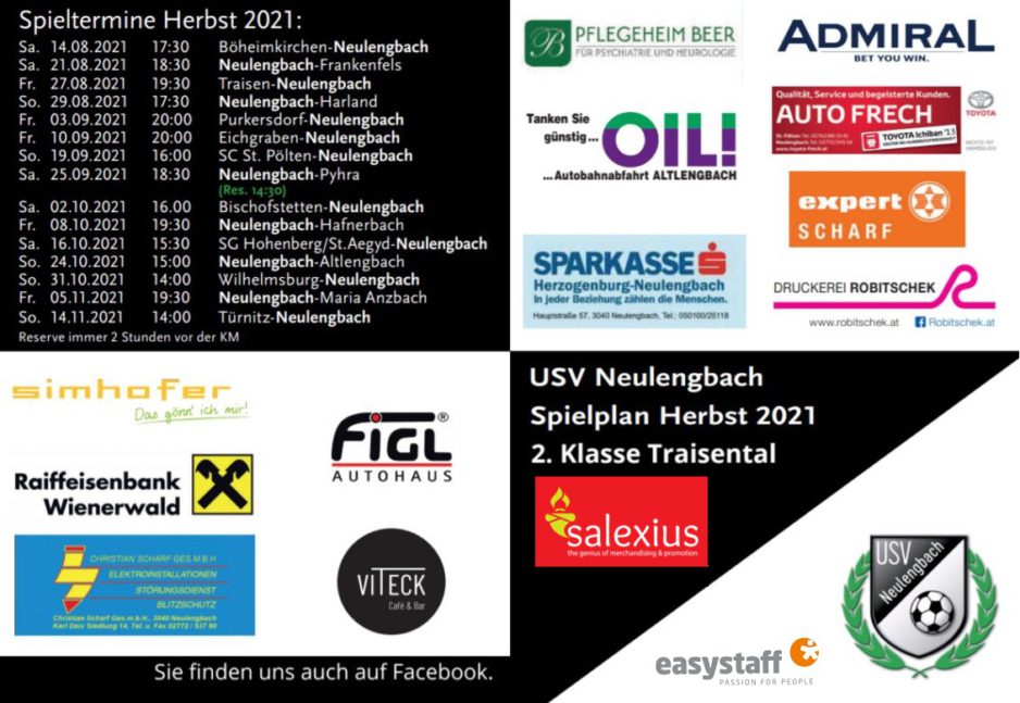 Spielplan fixiert & VIP Karten!